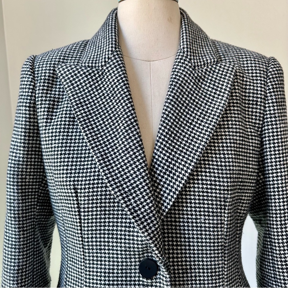 NWOT ASTR Arlo Houndstooth Oversized Blazer Jacket Size M - Picture 5 of 9